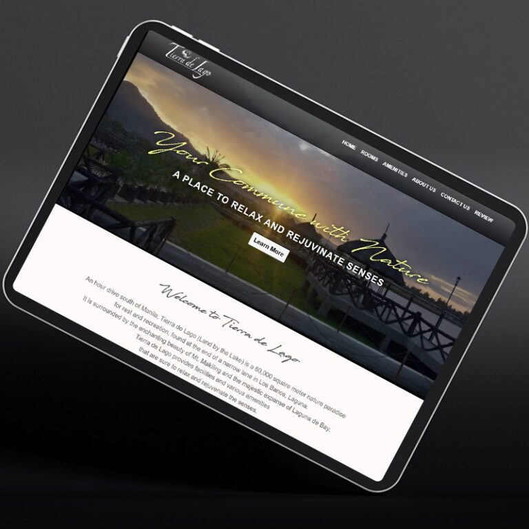 tierra de lago web design
